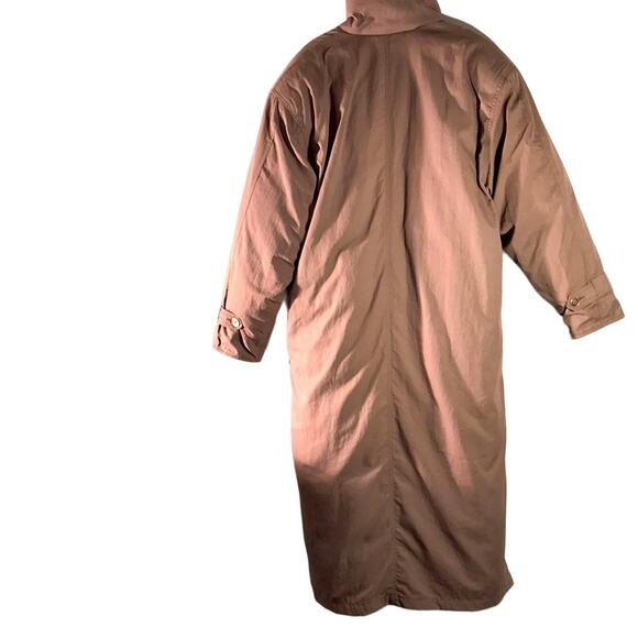 Eddie Bauer Long Breen Winter Rayon Goose Down Filled Coat. L - Picture 3 of 9